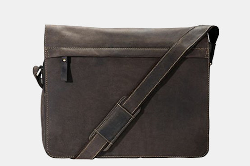 Visconti Foster Leather Laptop Messenger Bag