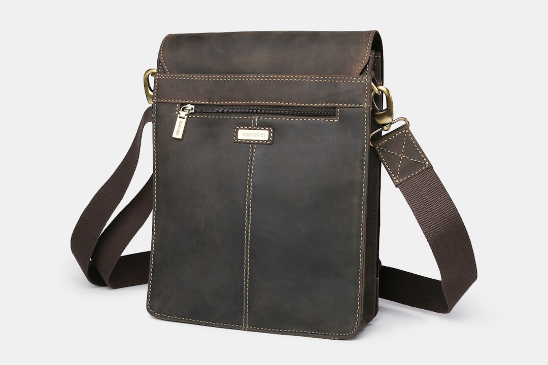 Visconti Leather Leo Messenger Bag