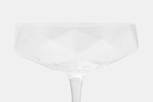 Viski Faceted Coupe Glasses (Set of 2)