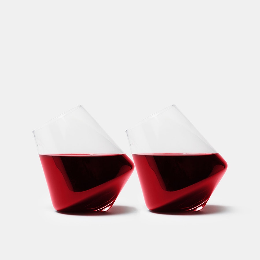 Rolling Wine Glasses, Set Of 2 