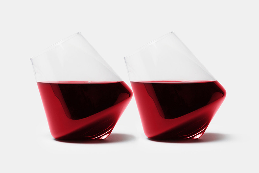 Viski Rolling Wine Glasses (Set of 2)