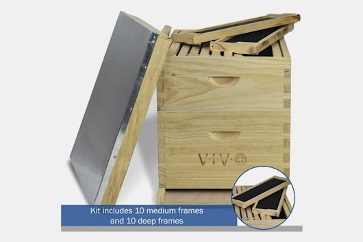 Vivo Complete Beekeeping Beehive Box (20 Frames)