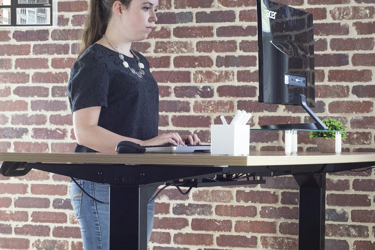 Vivo Electric Sit/Stand-Up Desk Workstations