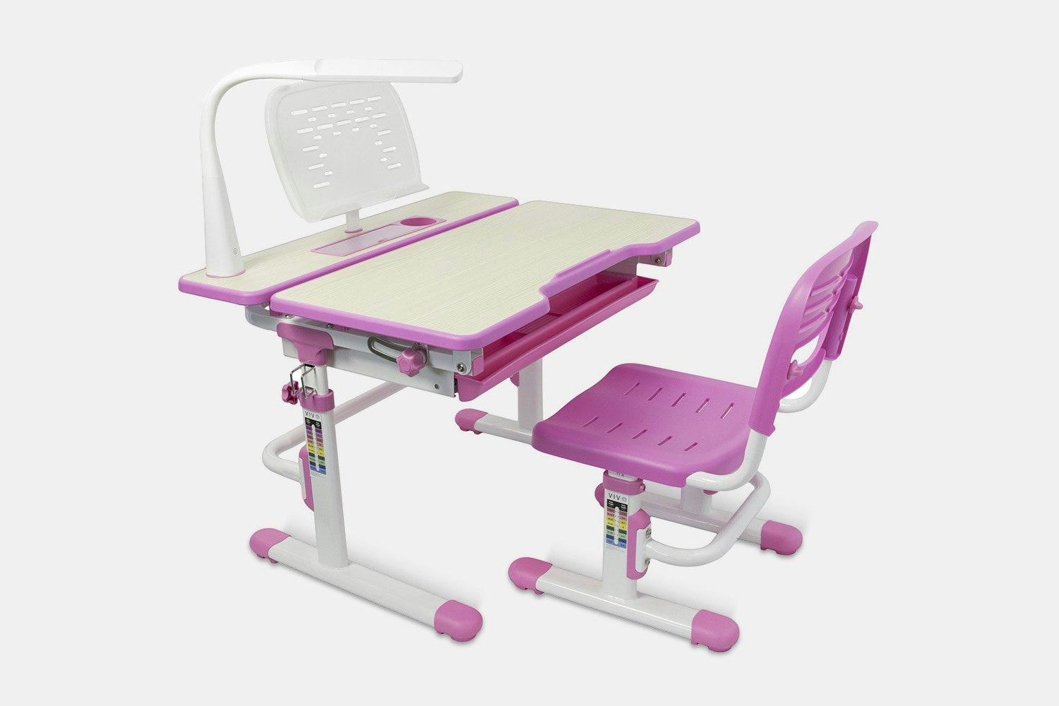 Vivo Height Adjustable Children S Desk Chair Sets