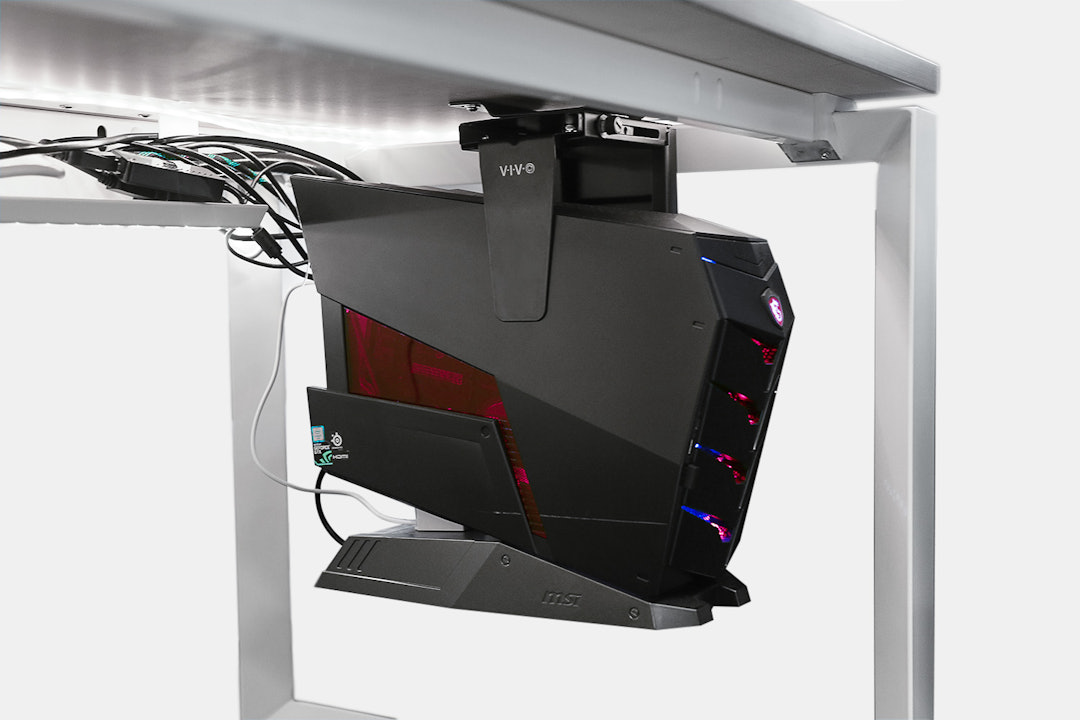 Vivo Under-Desk Adjustable PC Mount