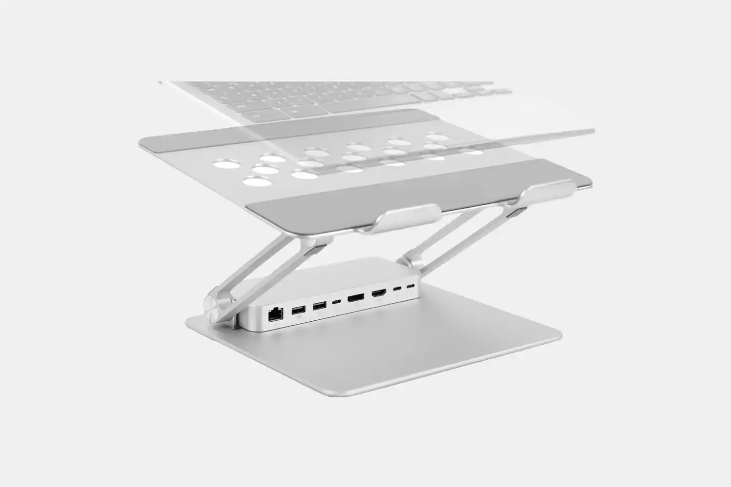 VIVO V000LD Aluminum Laptop Riser and Docking Station | Battlestations ...