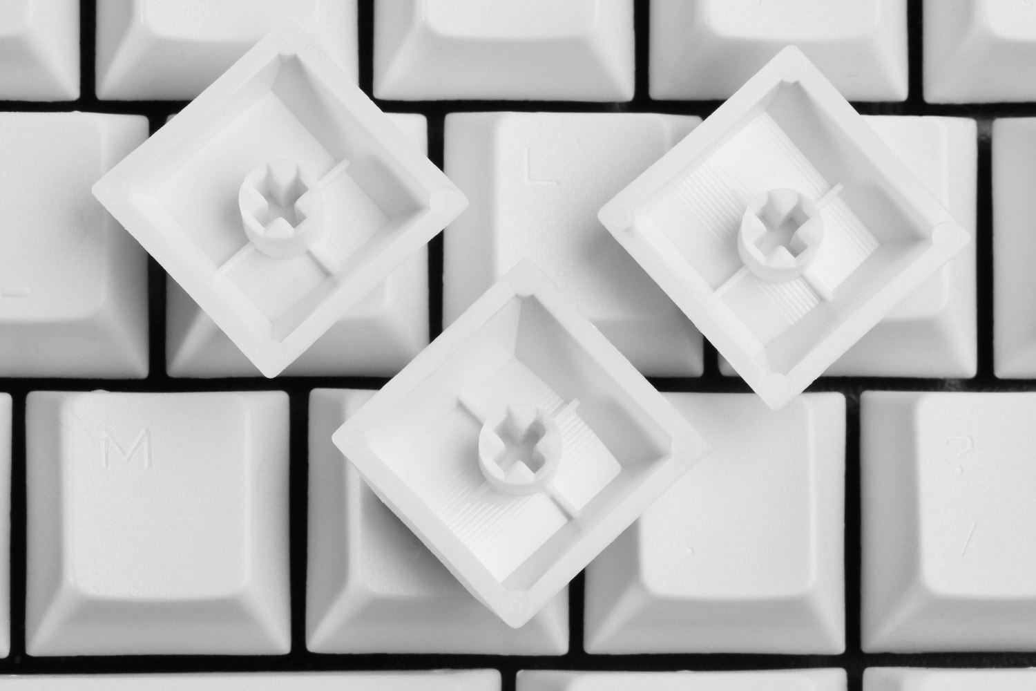 Vortex White PBT Keycap Set