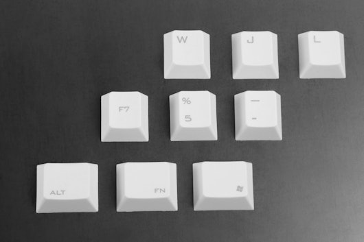 Vortex White PBT Keycap Set