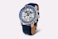 OS22-5611132 | Silver & Blue Dial, Blue Leather Strap