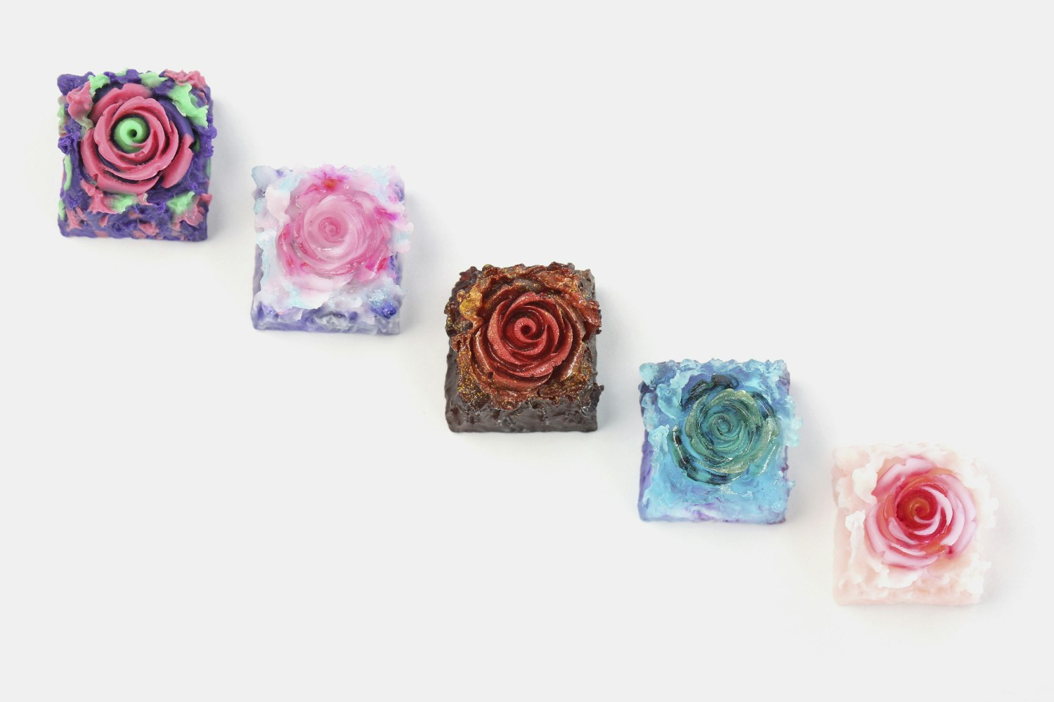 Waffle Key Studio Rosette Artisan Keycap
