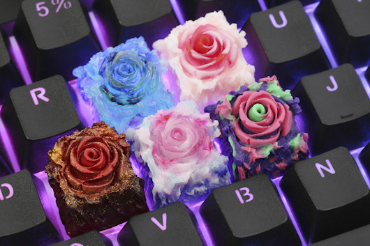 Waffle Key Studio Rosette Artisan Keycap
