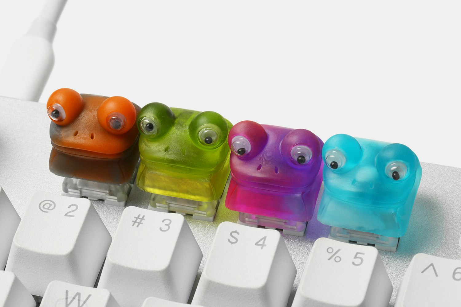 Waffle Key Studio Artisan Froggy Keycaps Mechanical Keyboards Keycaps Artisan Keycaps Drop