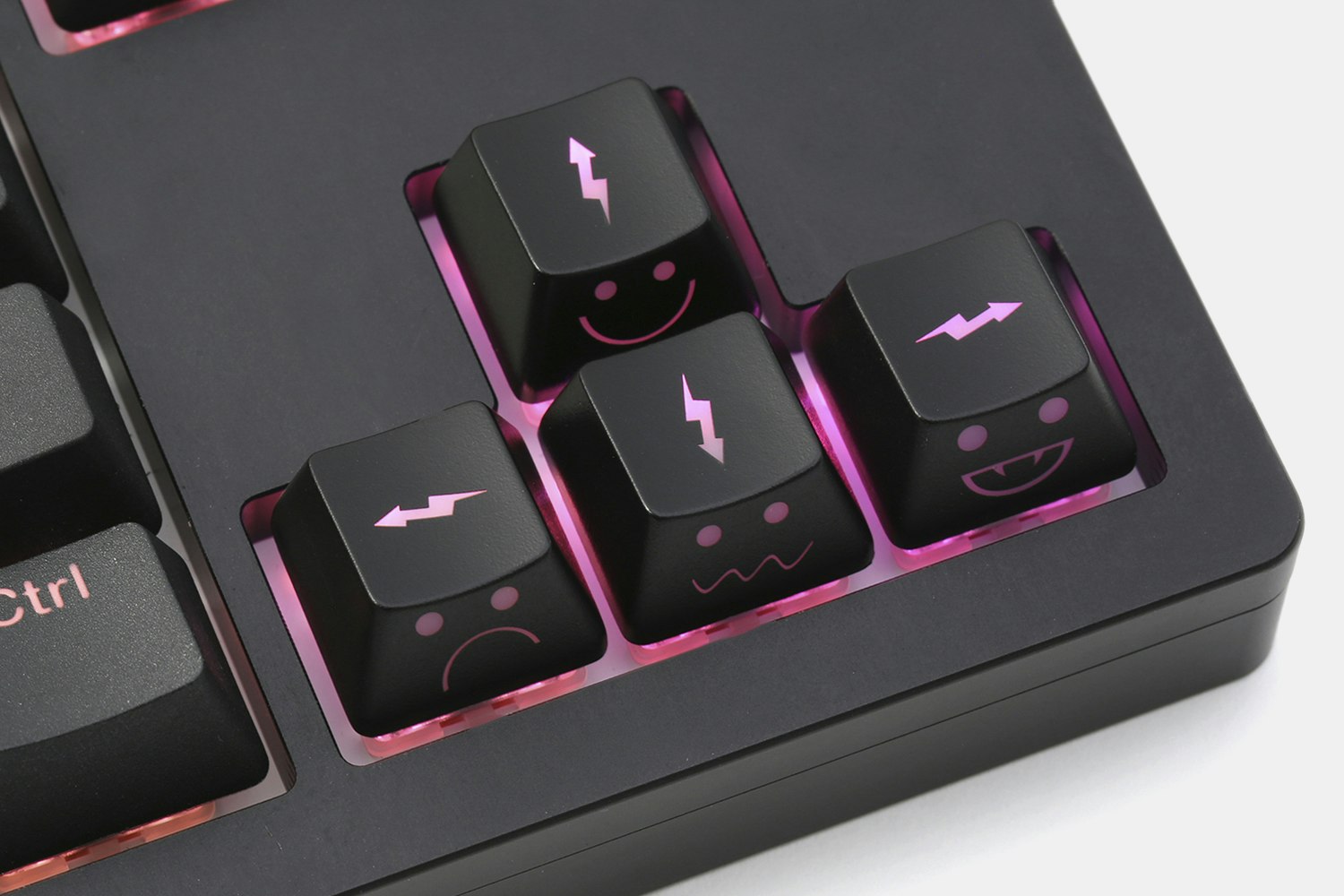 WASD + Arrow Shine-Through Novelty Keycaps