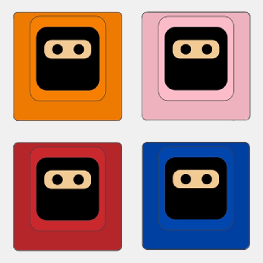 Orange / Pink / Red / Royal Blue