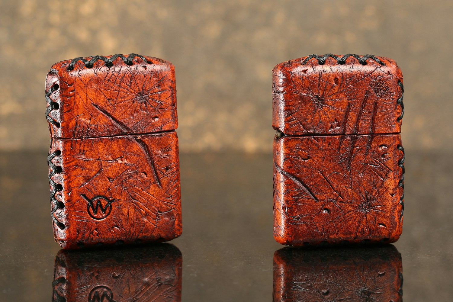 Wasteland Oddities LeatherWrapped Zippo Lighters Lighters
