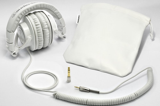 ATH-M50 with Coiled Cable (White)