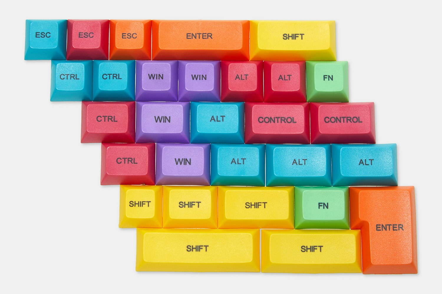 WinMix DSA PBT Dye-Subbed Mods/1U Keycap Set