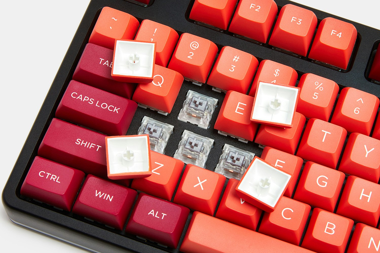 WinMix Lava Orange Doubleshot PBT Keycap Set