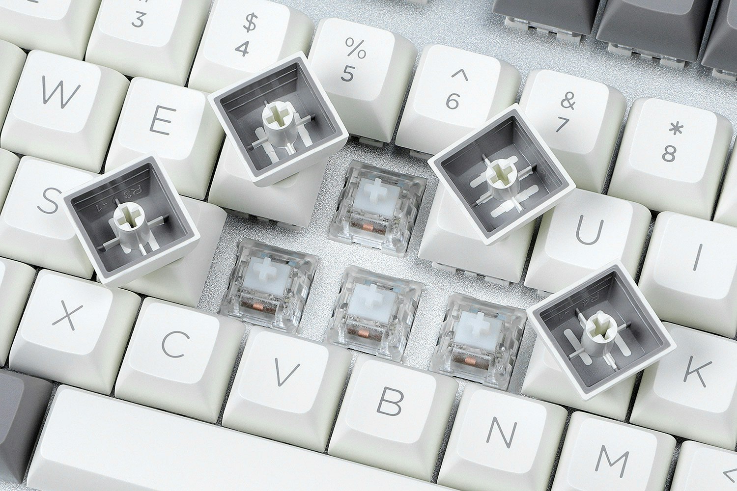 WM OSA Elegant Gray PBT Doubleshot Keycap Set