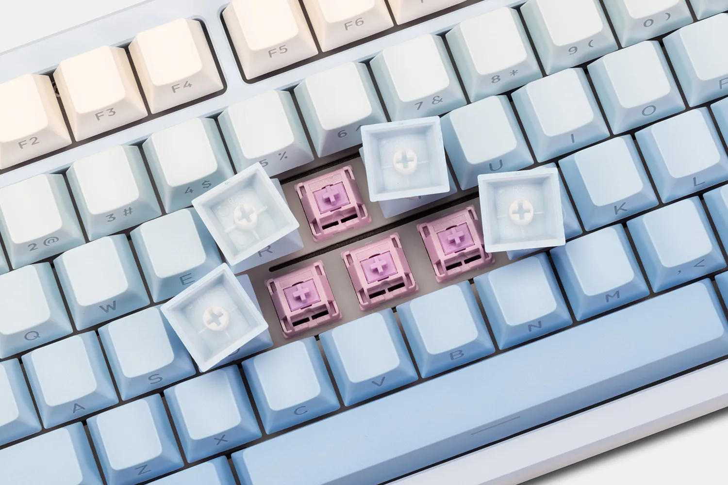 WOBKEY Shine-Through Side-Legend PBT Keycap Set | Mechanical Keyboards ...