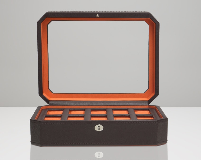 10-Piece Brown/Orange