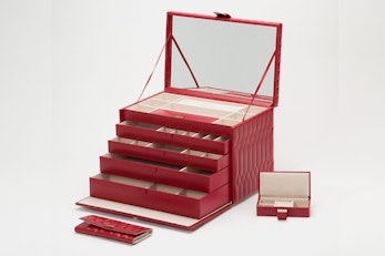Extra Large Jewelry Case | Red