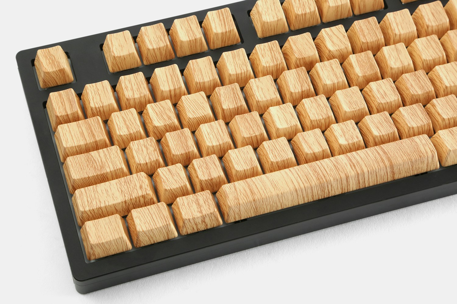 Wood Grain Texture ABS Water Transfer Keycap Set