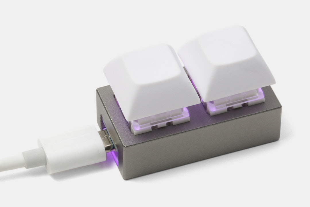 XD002 Hot-Swappable 2-Key Aluminum Macropad