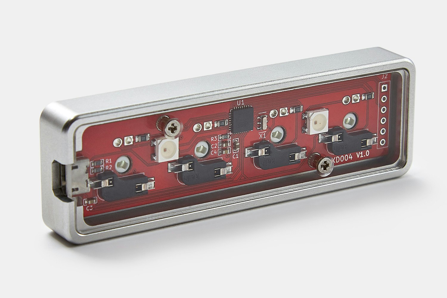 XD004 Hot-Swappable 4-Key Aluminum Macropad