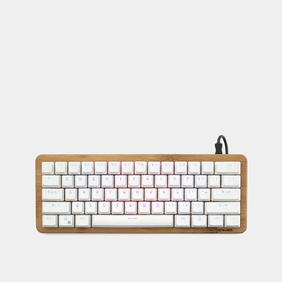 Buy XMIT Hall Effect Bamboo Wooden 104 Key RGB Mechanical Keyboard - 2016 Edition