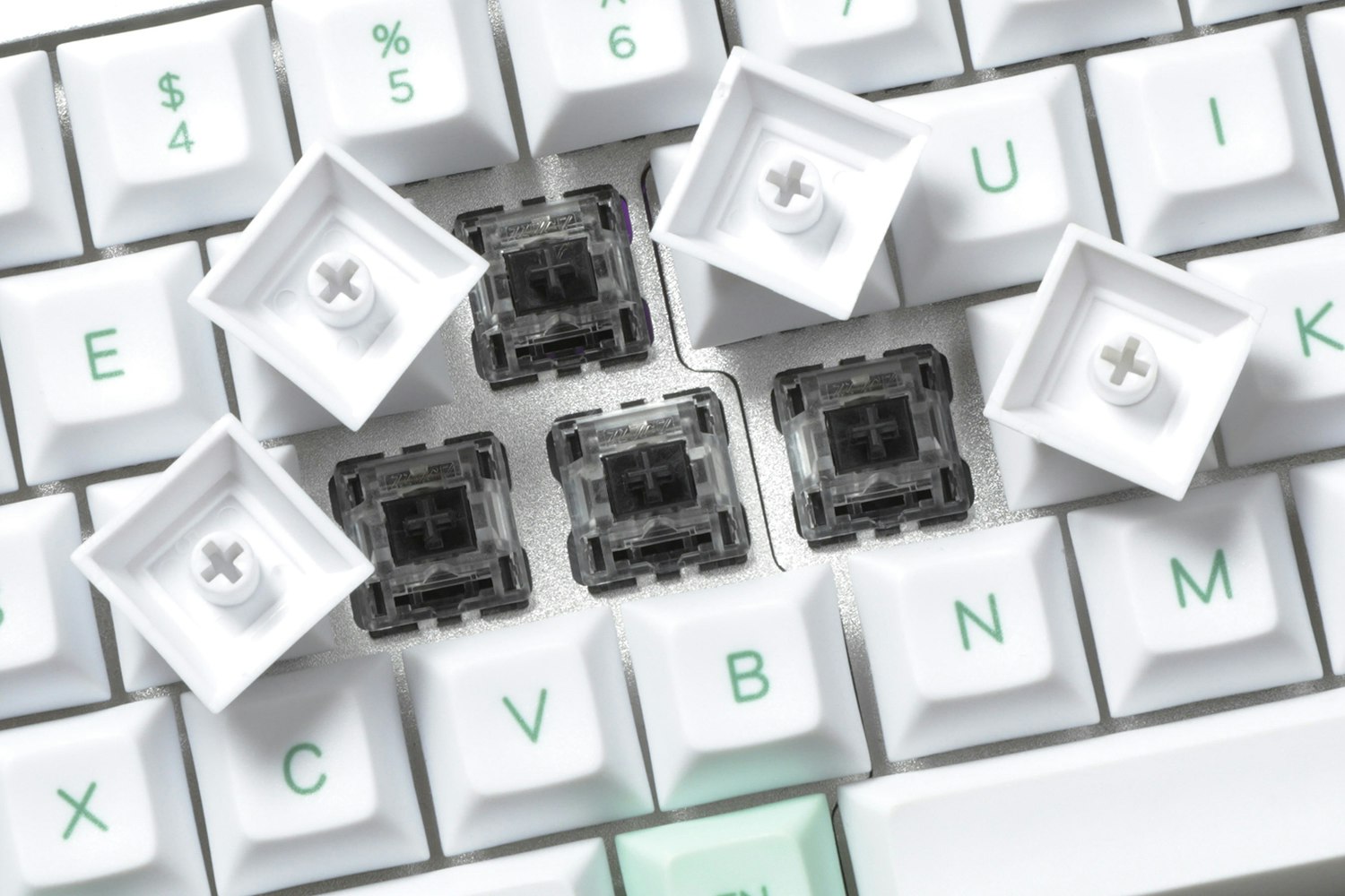 YMDK Split 64 Hot-Swappable Mechanical Keyboard Kit