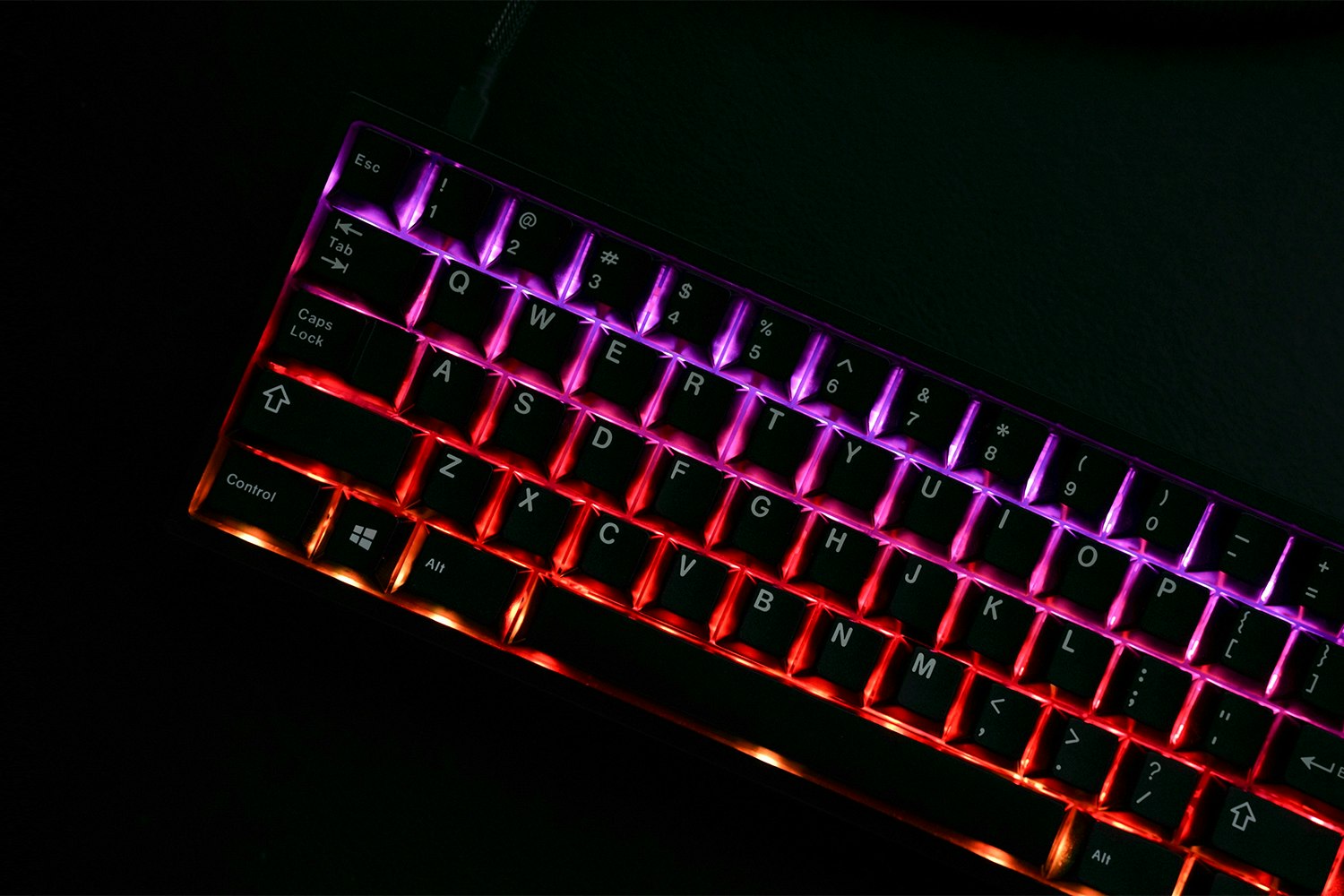 Zeal60 RGB LED PCB (Rev 4 with USB-C)