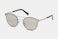 Ermenegildo Zegna Men's Brow Pilot Sunglasses - Shiny Palladium - Mirrored Smoke - 60-19-140 MM
