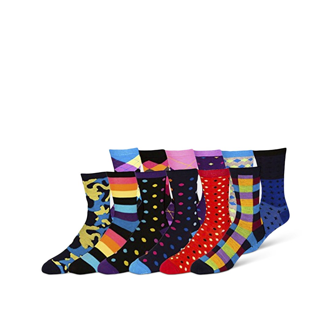 ZEKE Assorted Funky Dress Socks (12-Pack) | Socks | Drop