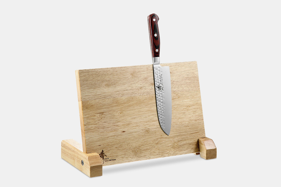 Zhen Magnetic Rubberwood Knife Block