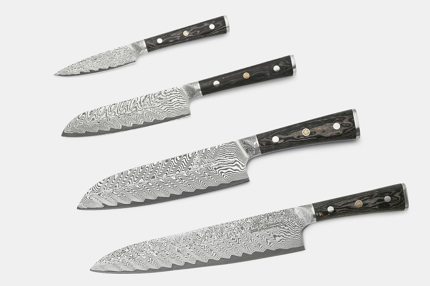 Zhen Thunder Series Damascus Knives Cutlery Drop