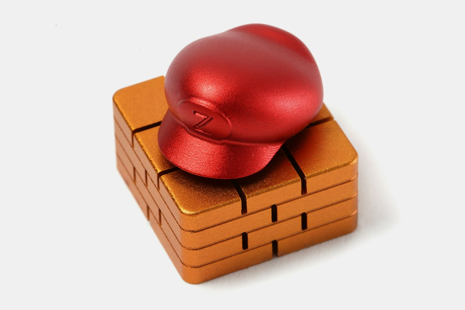 ZOMO Aluminum Brick & Spinning Hat Artisan Keycap