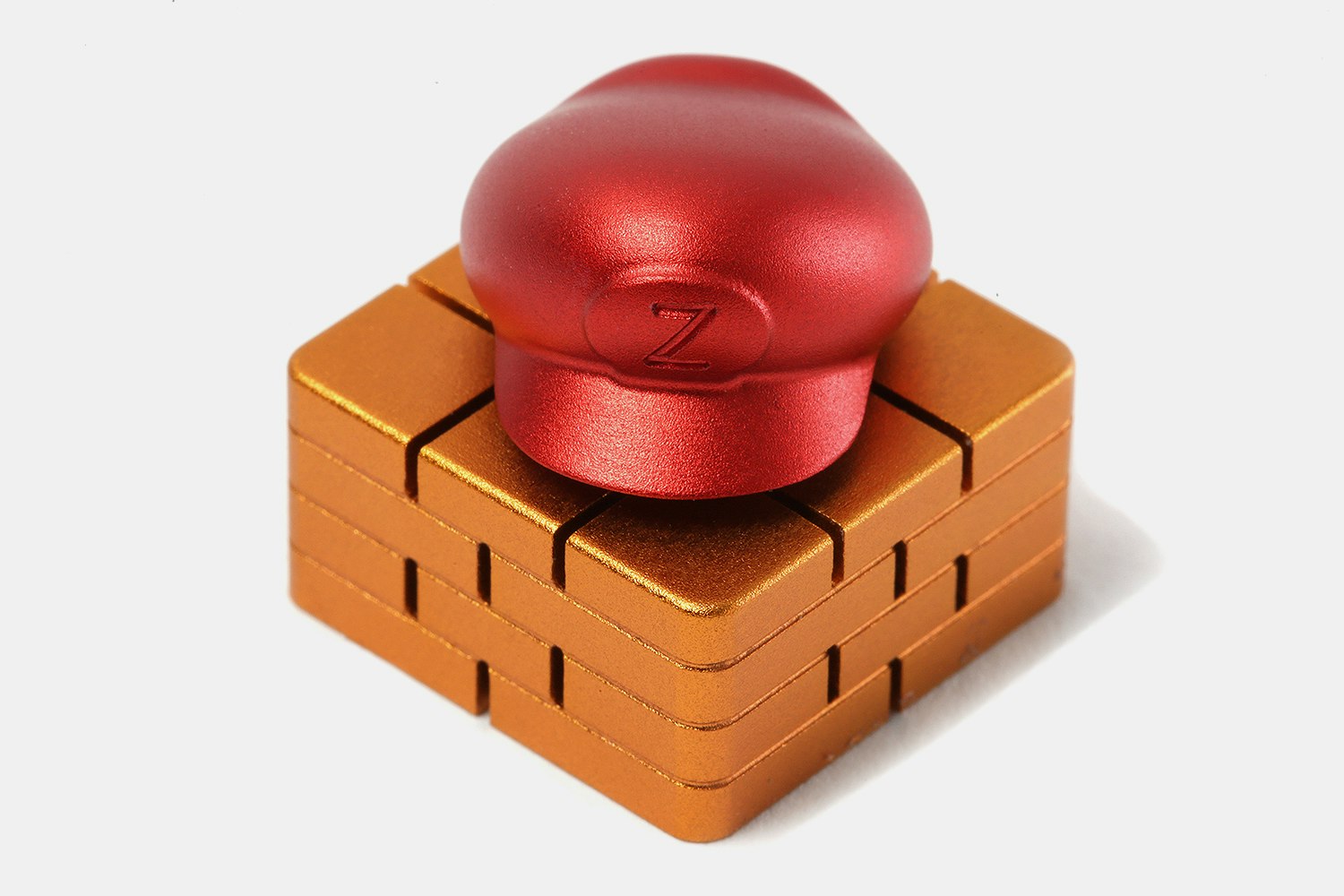 ZOMO Aluminum Brick & Spinning Hat Artisan Keycap