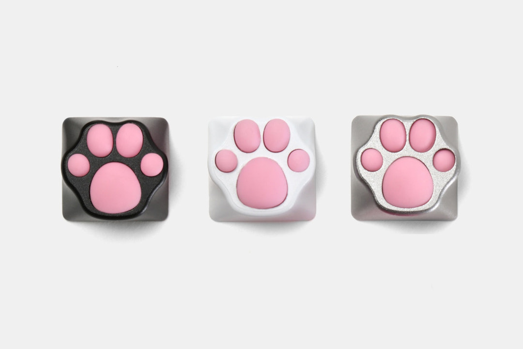 ZOMO Aluminum & Silicone Kitty Paw Artisan Keycap