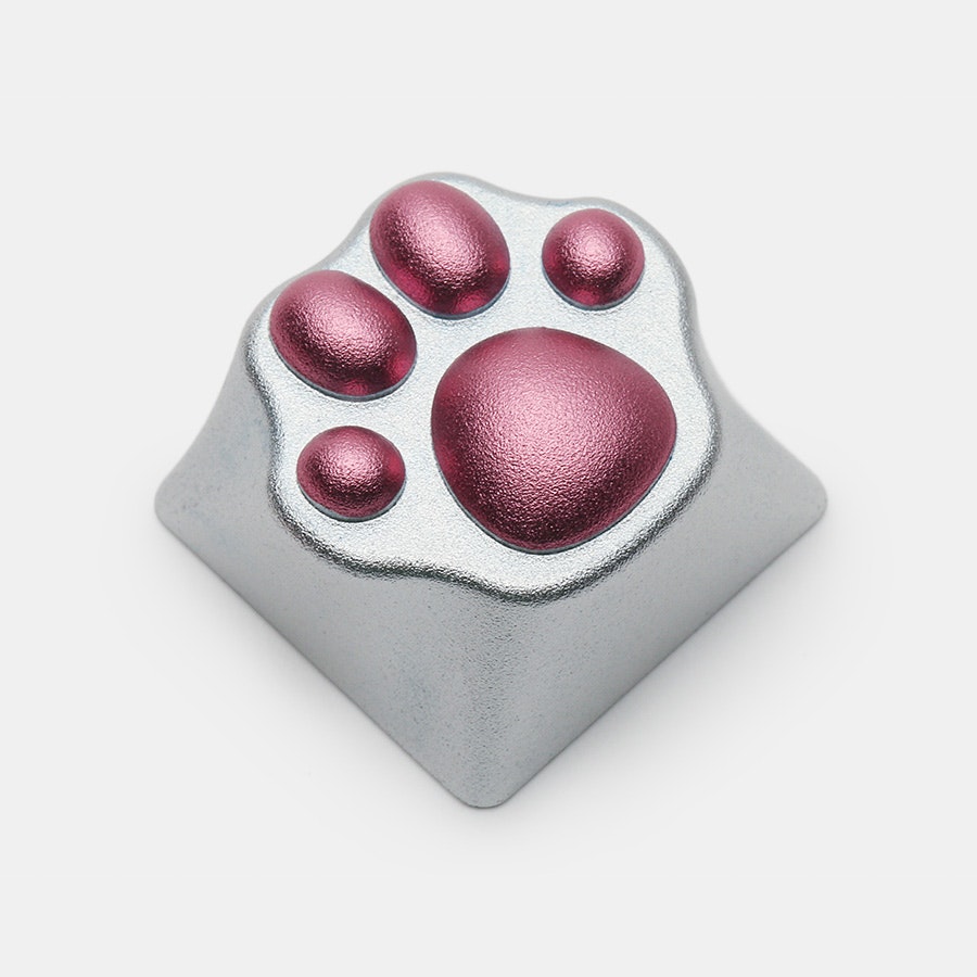 ZOMO Anodized CNC Aluminum Kitty Paw Artisan Keycap
