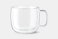 Cappuccino Glass Mug (15oz 2-Piece Set) (+ $10)